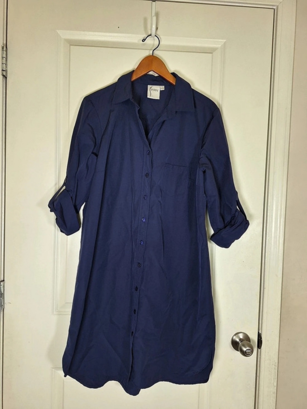 Finley Blue Shirt Dress Size Large